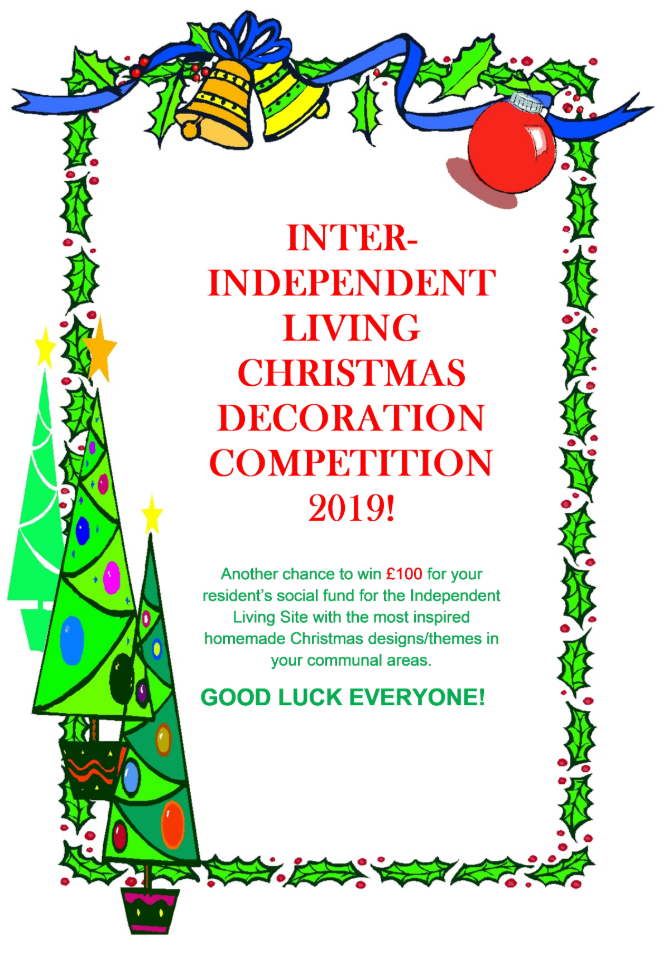 Independent Living Christmas Decoration Competition 2019 Image
